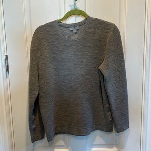 COS Grey Textured Crewneck Sweater - Men’s Medium